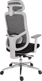Kancelárska ergonomická stolička Neoseat ALLY WHITE — čierna / biela, nosnosť 150 kg
