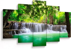 Obraz vodopádu v Kanchanaburi, Thajsko (150x105 cm)
