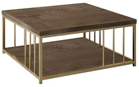 Konferenčný stolík Zenn Walnut and Gold