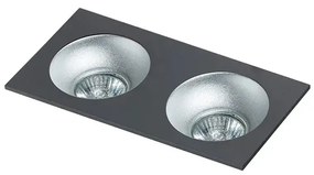 Podľadové svietidlo Hugo 2 Downlight čierne