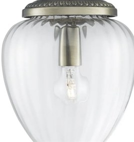 Searchlight 1091AB - Luster na lanku PINEAPPLE 1xE27/60W/230V mosadz