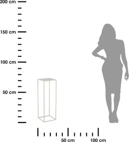 STOJAN NA KVETINÁČ SIMPLE 70X24X24 CM KRÉMOVÁ