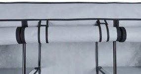 Šatníková skriňa MIRA MAXI sivá