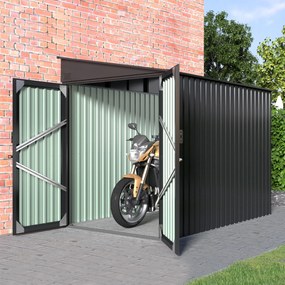 Záhradný domček BestBerg ZS-608A / 4,2 m² / 249 × 170 × 203 cm / antracit