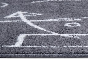 Hanse Home, Detský koberček Adventures 105949 Darkgrey, 120x170, šedá, detská izba