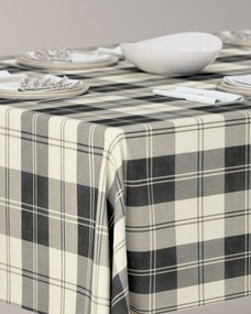 Obrus na stôl obdĺžnikový farba produktu čierna látka zapletaná, vzorované