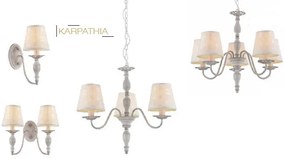ACA DECOR Nástenné svietidlo KARPATHIA max. 2x40W/E14/230V/IP20