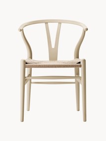 Drevená stolička's ručne tkaným sedadlom CH24 Wishbone Chair