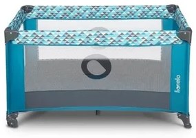 Lionelo - Cestovná postieľka STEFI tyrkysová