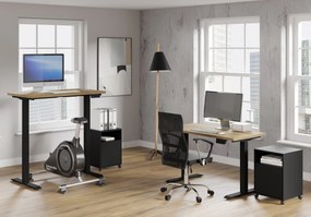 Elektrický PC stolík Natura 120 (dub + čierna). Akcia -21%. Vlastná spoľahlivá doprava až k Vám domov. 1124883
