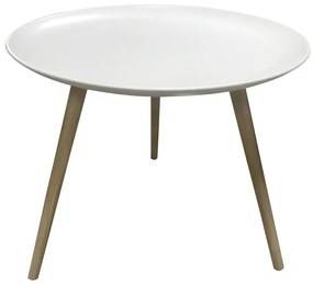 Odkladací stolík ISLAND Ø 54 cm, biely