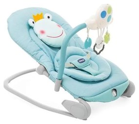 Chicco - Detské vibračné ležadlo s melódiou BALLOON Froggy 2xAA + 1xLR20 modrá