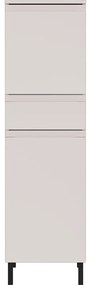 Krémová vysoká/úzka kúpeľňová skrinka 34x120 cm Salinas – Germania