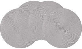 Altom Prestieranie Straw šedá, pr. 38 cm, sada 4 ks