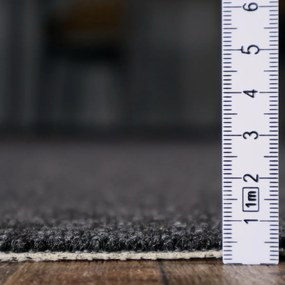 Condor Carpets, Metrážny koberec Classica 87, záťažový, na mieru, šíře 4m,5m, šedá, ab (mriežka), chodba / predsieň