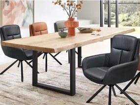 Jedálenský stôl z dubového dreva Chris U, 240x100 cm%