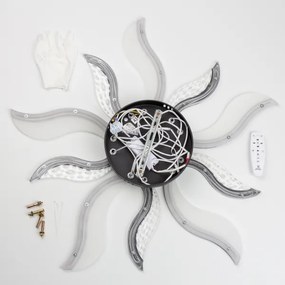 Brilagi - LED Stmievateľný prisadený luster TWIST LED/65W/230V 3000-6500K čierna + DO