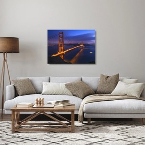 Sklenený obraz - Golden Gate Bridge (70x50 cm)
