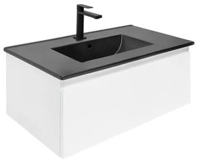 Kúpeľňová skrinka s umývadlom SAT B-WAY 79x30x45 cm biely lesk BWAY80WU4BB