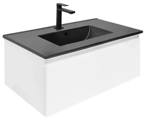 Kúpeľňová skrinka s umývadlom SAT B-WAY 79x30x45 cm biely lesk BWAY80WU4BB