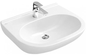 VILLEROY &amp; BOCH O.novo závesné umývadlo s otvorom, bez prepadu, 550 x 450 mm, biela alpská, 51605601