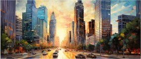Obraz - Maľba mesta (120x50 cm)