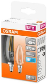 OSRAM Classic B LED žiarovka E14 4W 4.000K číra