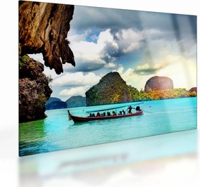 Sklenený obraz - Zátoka Phang Nga (70x50 cm)