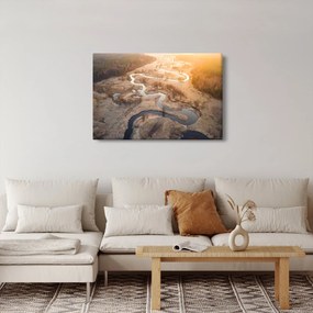 Obraz - Úsvit nad meandrami (90x60 cm)