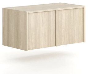 Nadstavba pre skrine FRAME, 2x dvere, 872 x 450 x 427 mm, zámok PUSH-lock, dub prírodný