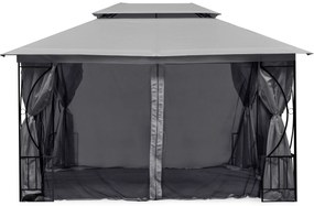 Moskytiéra do záhradného pavilónu 3x4 m s oknami a zipsami, MultiGarden