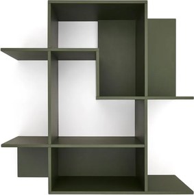 Zelený modulárny policový systém 80x80x25 cm Ina – Kave Home