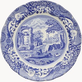 Plytké taniere Blue Italian, 4 ks