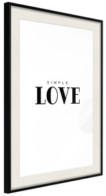 Artgeist Plagát - Simple Love [Poster] Veľkosť: 20x30, Verzia: Čierny rám