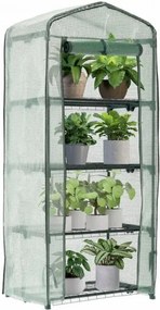 GARDEN LINE Záhradný skleník s policami PVC fólia 69 x 49 x 160 cm TUN0426