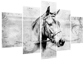 Obraz - portrét koňa (150x105 cm)