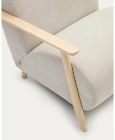 Béžové/krémové ženilkové kreslo Meghan – Kave Home