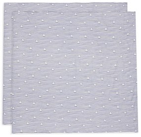 Plienky zavinovacie 2ks 115x115 cm Miffy Stripe Navy