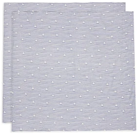 Plienky zavinovacie 2ks 115x115 cm Miffy Stripe Navy