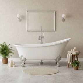 Rea Sparta, voľne stojaca retro vaňa 175x70 cm, biela lesklá, KPL-W1101