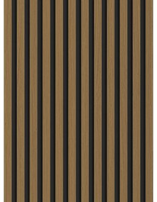 Mexen Lam-B, akustické stenové lamely 275 × 30 cm, HDF doska 4 mm, technická dyha, teak zlatistý, S100-275307-3015-014