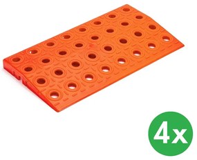 Rovný nájazd GripTil, 4 ks, oranžový