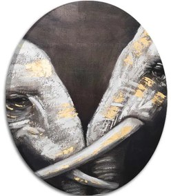 Okrúhle obrazy s akrylom Dotyk afrického kráľa | different dimensions