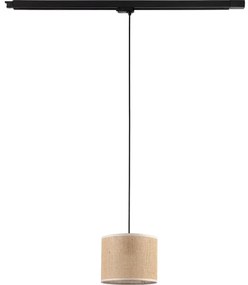 Luster na lanku 3-fáz. lišto. systému TRACER 1xE27/15W/230V pr. 20 cm čierna/hnedá