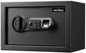 BestBerg BBSB-1F digitálny trezor na odtlačky prstov / 20 x 31 x 20 cm / čierny