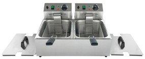 Profesionálna elektrická fritéza, 2× 6 l, 2× 2500 W