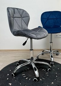 AKCIA Sivá kancelárska stolička AVOLA VELVET II. akosť