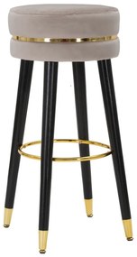 Svetlosivá čalúnená barová stolička (výška sedadla 74 cm) Paris – Mauro Ferretti