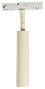 Moderné bodové svetlo béžové s bielou pre 1-fázový koľajnicový systém - Slimline Uzzy