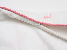 Dekoračná obliečka na vankúš PINK FEATHERS 30x45 cm, biela